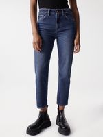 Blue Women's Felled Slim Fit Salsa Jeans True