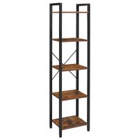 Boxxx REGÁL, hnedá, čierna, 39,6/154/30 cm