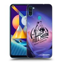Silikónový prehľadný obal pre Samsung Galaxy M11 - Vlk