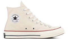 Converse Chuck Taylor All Star 70s Hi Top Parchment/Garnet/Egret Unisex - Adidași Converse - Alb - 162053C-8.5 - Size: 8.5