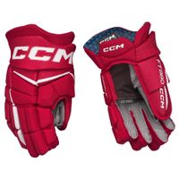 Rukavice CCM Jetspeed FT880 SR, červená-biela, Senior, 13"