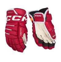 Rukavice CCM Tacks 4R Pro3 SR, Senior, 13", červená- biela