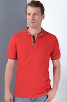Męska bordowa koszulka polo