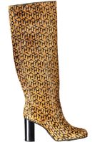 Női bézs csizma Tommy Hilfiger