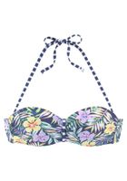 VENICE BEACH Bikini gornji dio  morsko plava / svijetložuta / svijetlozelena / lila