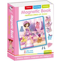 Alltoys Magnetická kniha skládačky princezny 85 ks