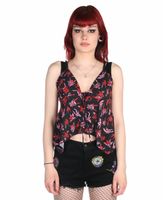 TOP ženska - Hellborn Blouse - KILLSTAR - KSRA005011 XS