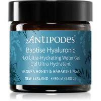 Antipodes Baptise H₂O Ultra-Hydrating Water Gel ľahký hydratačný gélový krém na tvár 60 ml