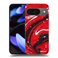 Silikónový čierny obal pre Google Pixel 9 - Red black