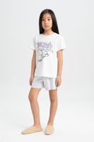 DEFACTO Girls Disney Dumbo Pajama Set Short Sleeve Top Shorts