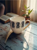 Sinsay - Kubek porcelanowy z uchem - biały
