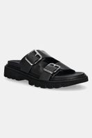 Tommy Jeans slapi de piele DOUBLE STRAP SANDAL