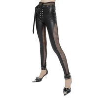 ženske hlače DEVIL FASHION - Gothic Pants with Mesh L