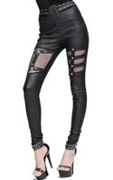 Damen Gothic Hose Devil Fashion - Gothic Raven XXL