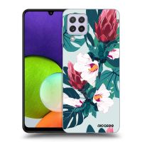 Silikónový čierny obal pre Samsung Galaxy A22 A225F 4G - Rhododendron