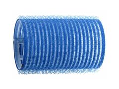 Natáčky na vlasy Duko Velcro pr.38 mm, 6 ks - samodržiace, modré (15/3)