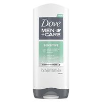 Dove Men+Care Sensitive sprchový gél na telo, tvár a vlasy (3 in 1 Shower Gel) 400 ml