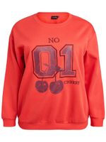 Active by Zizzi Sportska sweater majica 'Cannie'  šljiva / svijetlo crvena