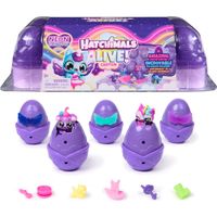 Hatchimals karton zvířátek neónová duha