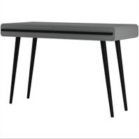 MID.YOU PÍSACÍ STÔL, čierna, farba duba, 50/120/77 cm