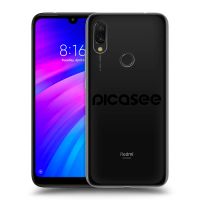Silikónový prehľadný obal pre Xiaomi Redmi 7 - Picasee - new logo - black