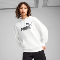 Puma ESS NATURE 2.0 Comfort Hoodie Damen | Mit Print | White | Größe: L