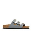 Birkenstock šľapky na plochom podpätku dámske kožené Florida
