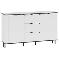 Carryhome ŠIROKÁ KOMODA, biela, 136,8/82/35,2 cm