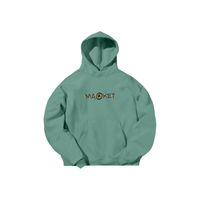 MARKET Smiley Doodle Hoodie Green - Pánske - Mikina MARKET - Zelené - HD0639-GREEN - Veľkosť: L