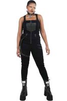 Damenhose KILLSTAR - Nicolette Latzhosen - Schwarz XS