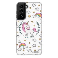 Fashion Case pre Samsung Galaxy S21 FE 5G - Unicorn hviezdne nebo