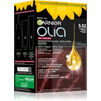 Garnier Olia Big Kit permanentna barva za lase odtenek 5.52 Glassy Merlot 1 kos