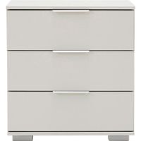 Carryhome NOČNÝ STOLÍK, biela, 52/58/38 cm
