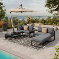 Ambia Garden TERASOVÁ SEDACIA SÚPRAVA 5-dielne, kov, textil