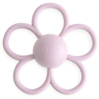 Mushie Rattle Teether Toy grizalo z ropotuljico Soft Lilac 1 kos
