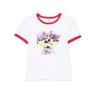 Cropp - Majica s potiskom Mickey Mouse - bela