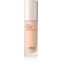 KIKO Milano Love Fusion 24H Moisture Radiant Foundation kremasti dugotrajni puder s hidratantnim učinkom nijansa 3.5 Warm Gold 30 ml