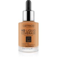 Catrice HD Liquid Coverage Foundation wasserfestes Flüssig-Make up mit Matt-Effekt Farbton 082 Warm Caramel 30 ml