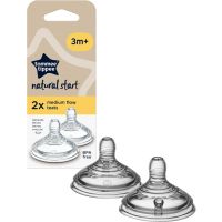 Tommee Tippee Natural Start Anti-Colic Teat etetőcumi Medium Flow 3 m+ 2 db