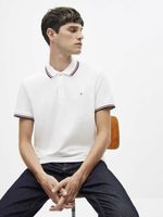 Celio Necetwo Polo T-Shirt Weiß