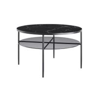 Livetastic KONFERENČNÝ STOLÍK, čierna, kov, sklo, 81/81/45 cm