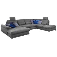 Sit & More SEDACIA SÚPRAVA, textil, sivá