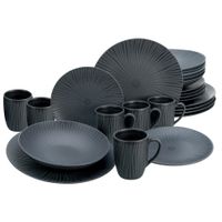 Creatable KOMBINOVANÝ SERVIS Vesuvio Schwarz 24-dielne