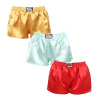 3PACK női bő szárú boxeralsó Styx klasszikus gumipánt szatén többszínben (3L06352) L