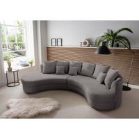 Livetastic SEDACÍ SOUPRAVA, textil, šedá