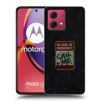 Silikónový prehľadný obal pre Motorola Moto G84 5G - EMERGENCY