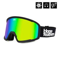 HORSEFEATHERS Okuliare na snowboard Huck - black/mirror green