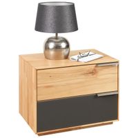 Valnatura NOČNÝ STOLÍK, divoký jadrový buk, antracitová, farba buka, 60/45/40 cm