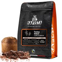 Kafista "Torino Select" -Zrnková káva, 100% Arabica Espresso Káva, Pražená v Itálii Množství: 750g (3x250g)