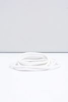 Białe okrągłe sznurówki Corbby